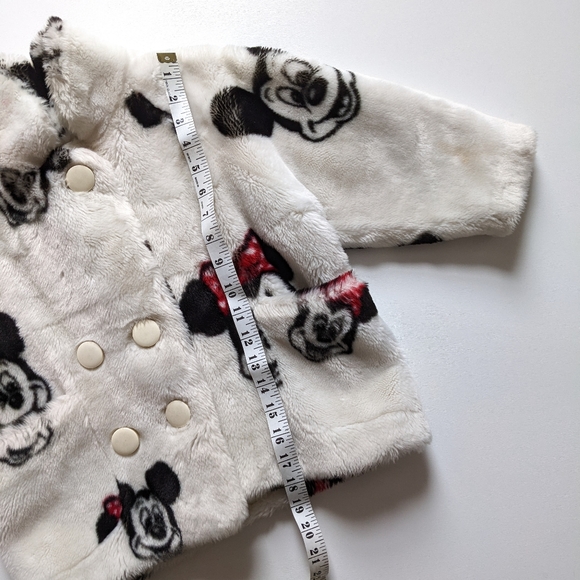 VERY RARE Kid's Vintage 1992 Disney Apparence Mickey & Minnie Faux Fur Coat - Picture 4 of 15